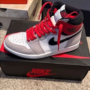 Nike Men's Red, White, and Black Sneakers